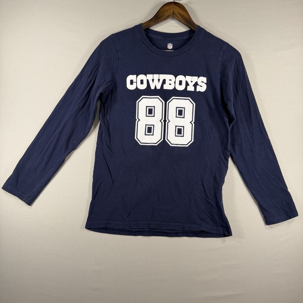 NFL Dallas Cowboys #88 LAMB VTG Long Sleeve Blue Shirt  Mens LG 14-16